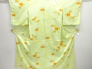 枝花模様小紋着物